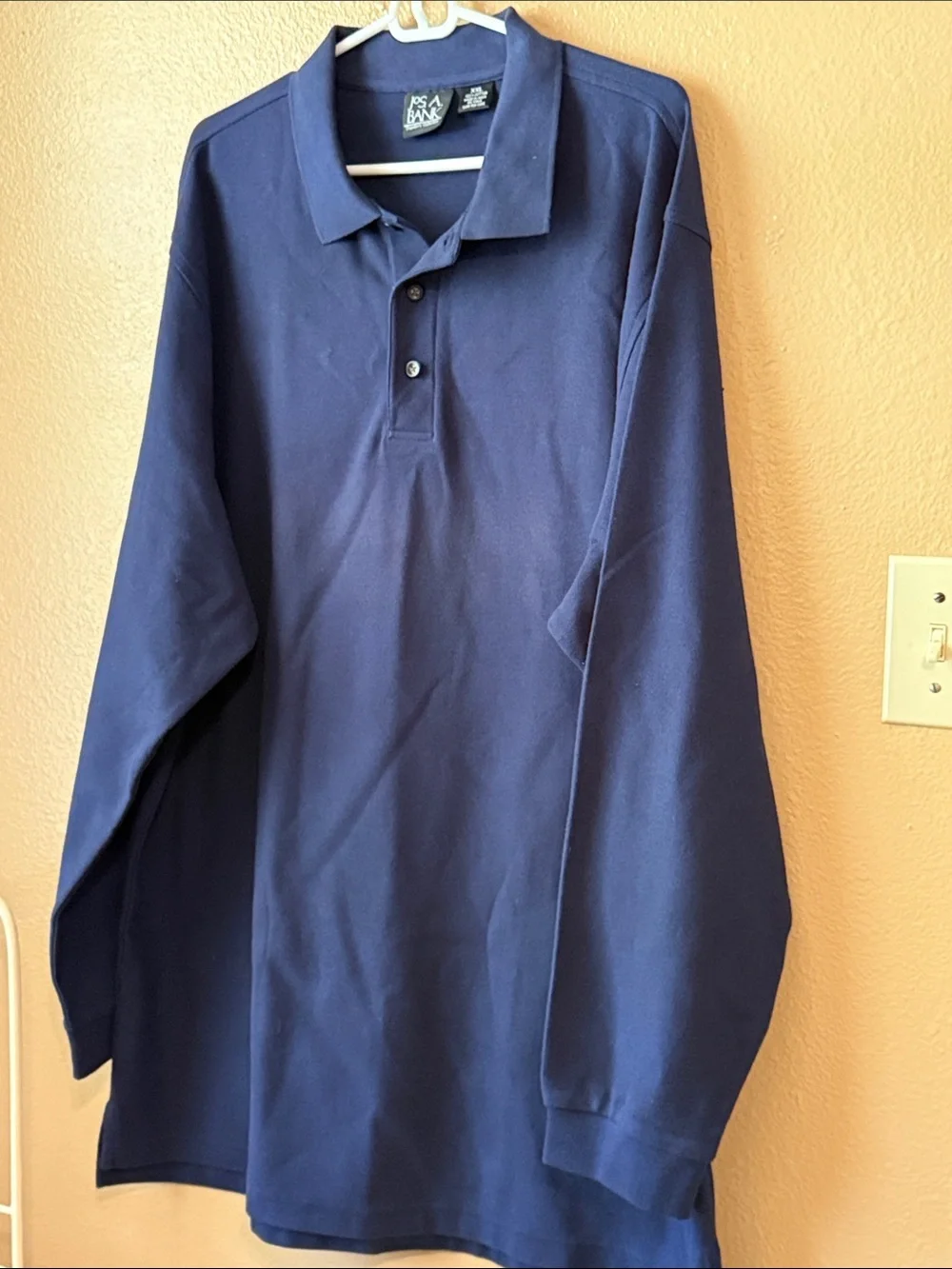 Jos. A. Bank Navy Long-Sleeve Polo Shirt